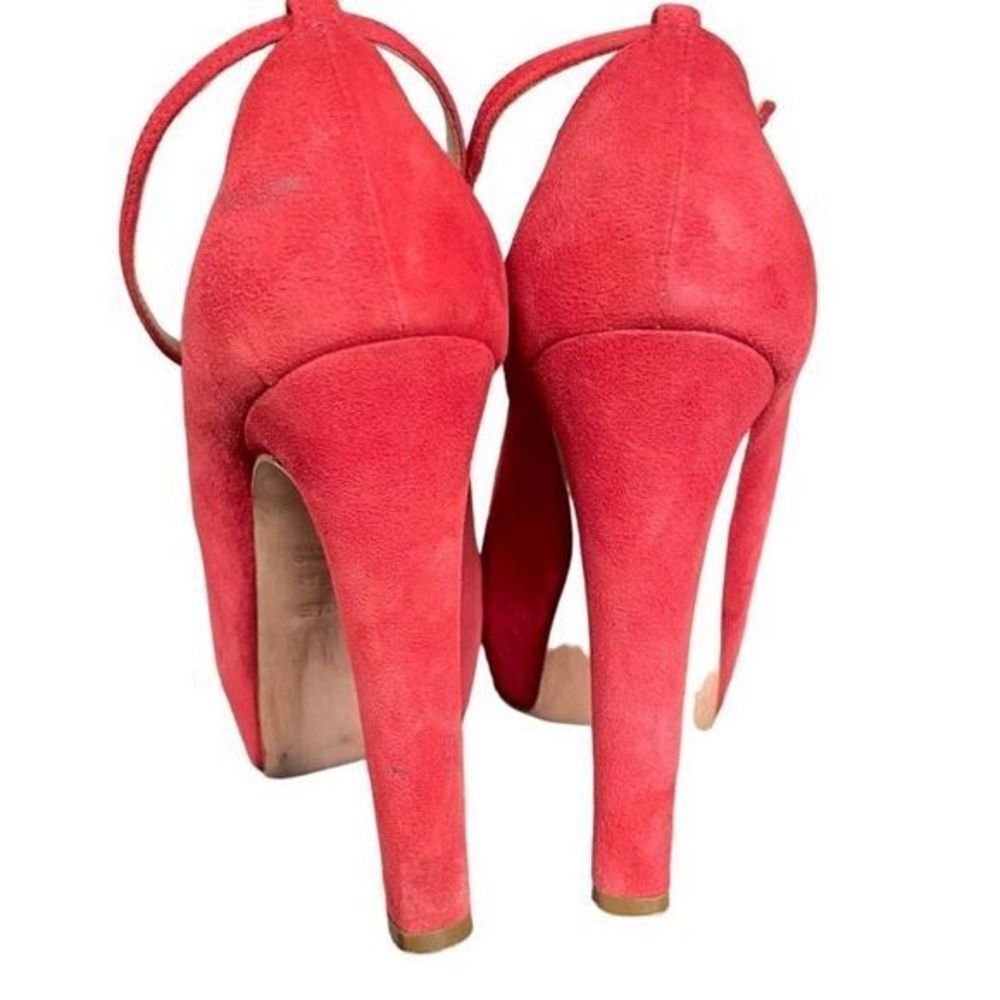 Herve Leger Balin Peep-toe Suede Pump - Picture 6 of 16